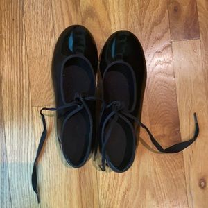 Black tap shoes